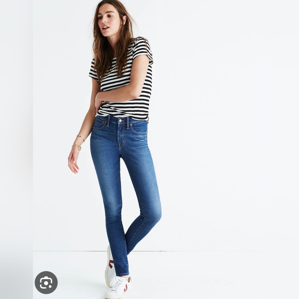 Madewell mid-rise skinny in patty wash size27